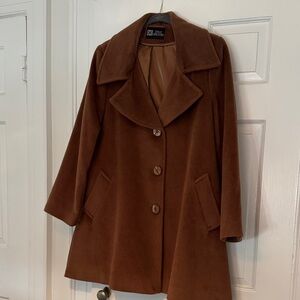 Chic Brown Pea Coat for Women